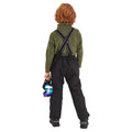 Black - Back - TOG24 Childrens-Kids Slalom Salopettes