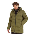 Khaki Green - Side - TOG24 Mens Brinkley Quilted Parka