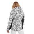 Black-Optic White - Back - TOG24 Womens-Ladies Vermont Stars Ski Jacket