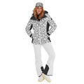 Black-Optic White - Side - TOG24 Womens-Ladies Vermont Stars Ski Jacket