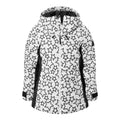 Black-Optic White - Front - TOG24 Womens-Ladies Vermont Stars Ski Jacket