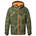 Khaki - Front - TOG24 Mens Palisade Pixel Camo Ski Jacket