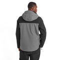 Steel Grey-Soot Grey-Black - Back - TOG24 Mens Nitehawk Colour Block Ski Jacket