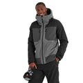 Steel Grey-Soot Grey-Black - Side - TOG24 Mens Nitehawk Colour Block Ski Jacket