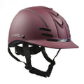 Burgundy-Black - Front - Whitaker Childrens-Kids Club Riding Helmet