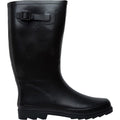 Black - Back - Trespass Recon X Mens Waterproof Rubber Wellington Boots