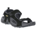 Black - Front - Trespass Mens Belay Walking Sandals