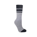 Black-Grey Marl - Back - Trespass Mens Hitched Two Tone Anti Blister Hiking Boot Socks (2 Pairs)