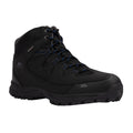 Black-Blue - Front - Trespass Mens Finley Waterproof Walking Boots