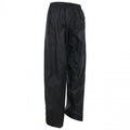 Black - Back - Trespass Childrens-Kids Qikpac Waterproof Packaway Trousers