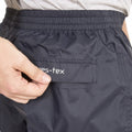 Navy - Side - Trespass Childrens-Kids Qikpac Waterproof Packaway Trousers