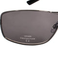 Gun Metal - Back - Trespass Adults Unisex Enforcement Tinted Sunglasses