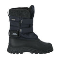 Navy - Side - Trespass Childrens Boys Strachan II Waterproof Touch Fastening Snow Boots