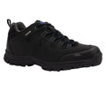 Black-Blue - Front - Trespass Mens Finley Low Cut Hiking Shoes