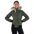 Moss - Side - Trespass Womens-Ladies Kendrick DLX Down Jacket