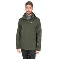 Olive - Back - Trespass Mens Weir Waterproof Jacket