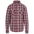 Merlot Check - Front - Trespass Mens Shottery Shirt