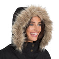 Black - Pack Shot - Trespass Womens-ladies Bettany Dlx Down Jacket