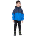 Navy - Side - Trespass Childrens Boys Dexterous Waterproof Rain Jacket