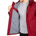 Merlot - Close up - Trespass Mens Raharra Waterproof Jacket