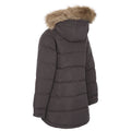 Dark Grey - Back - Trespass Girls Unique Padded Jacket