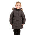 Dark Grey - Side - Trespass Girls Unique Padded Jacket