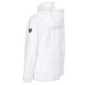 White - Side - Trespass Womens-Ladies Voyage Waterproof Long-Sleeved Jacket