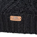 Black - Side - Trespass Womens-Ladies Zyra Knitted Beanie