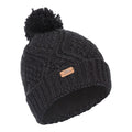 Black - Front - Trespass Womens-Ladies Zyra Knitted Beanie