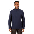 Navy - Side - Trespass Mens Taddingley Half Zip Sweatshirt