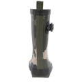 Green-Brown-Black Camo - Back - Trespass Childrens-Kids Puddle Wellington Boots