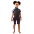 Dark Grey - Back - Trespass Childrens-Kids Posie Wetsuit