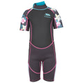 Dark Grey - Front - Trespass Childrens-Kids Posie Wetsuit