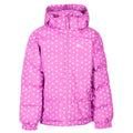 Deep Pink - Front - Trespass Girls Combine Padded Jacket