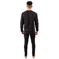 Black - Back - Trespass Unisex Adult Sandler Base Layer Set