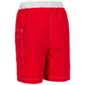 Red - Back - Trespass Childrens-Kids Depths Swim Shorts