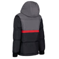 Black - Back - Trespass Childrens-Kids Strewd Contrast Zip Padded Jacket