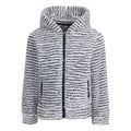 Navy - Front - Trespass Childrens-Kids Wonderful Stripe Fleece Jacket