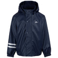 Navy - Front - Trespass Baby Daire Waterproof Jacket