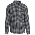 Black - Front - Trespass Mens Sheedacallee Checked Cotton Shirt