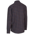 Brown - Back - Trespass Mens Paulbury Checked Shirt