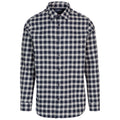 Navy - Front - Trespass Mens Paulbury Checked Shirt