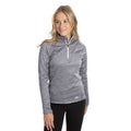 Storm Grey Marl - Side - Trespass Womens-Ladies Fairford Fleece Top