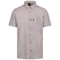 Oatmilk - Front - Trespass Mens Slapton Striped Woven Shirt