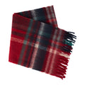 Red - Back - Trespass Lewes Checked Winter Scarf