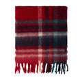 Red - Side - Trespass Lewes Checked Winter Scarf