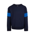 Navy - Front - Trespass Boys Antro Long-Sleeved Sweatshirt