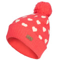 Strawberry - Front - Trespass Girls Jude Pom Pom Beanie