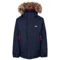 Navy - Front - Trespass Childrens-Kids Wyald Waterproof Jacket