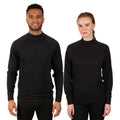 Black - Close up - Trespass Unisex Adult Flex360 Base Layer Top